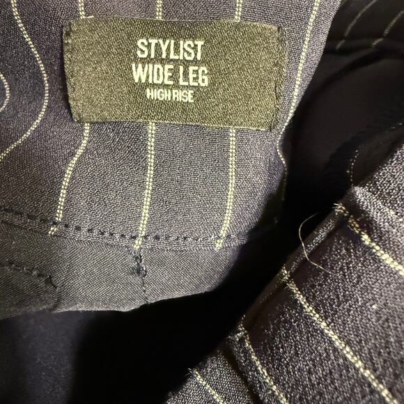 Express Stylist High Waisted Pinstripe Wide Leg Pants - Picture 6 of 7